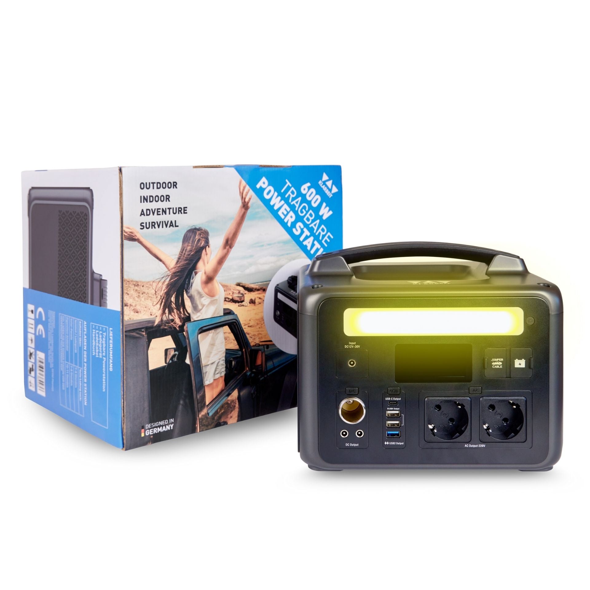 Klarbeit - Portable Power Station 600W PB20