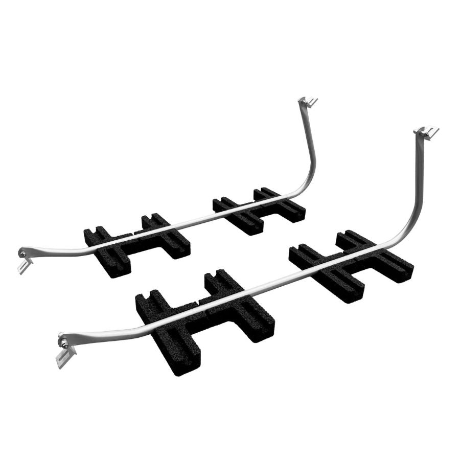 Klarbeit - Flachdach Montagesystem (Befestigungs-Set für 2 Solarmodule)